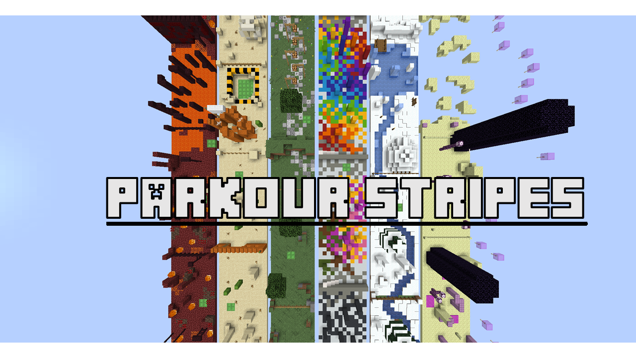 Herunterladen Parkour Stripes zum Minecraft 1.15.2